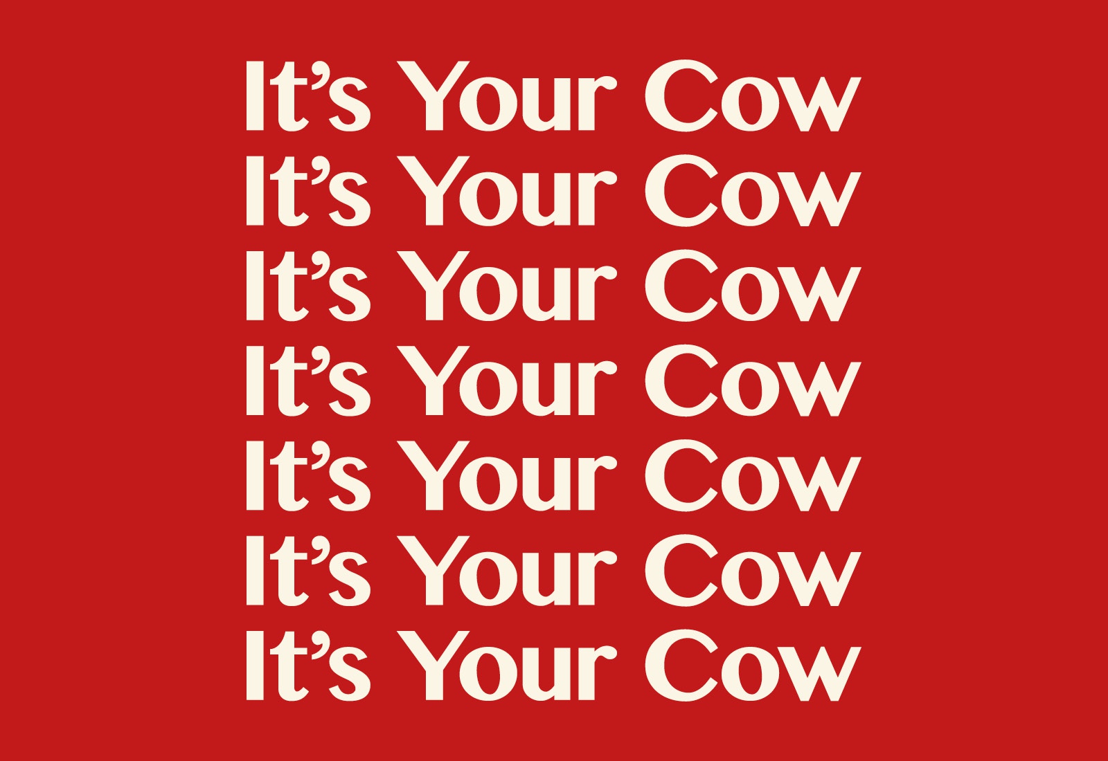 Itsyourcow Brand 9